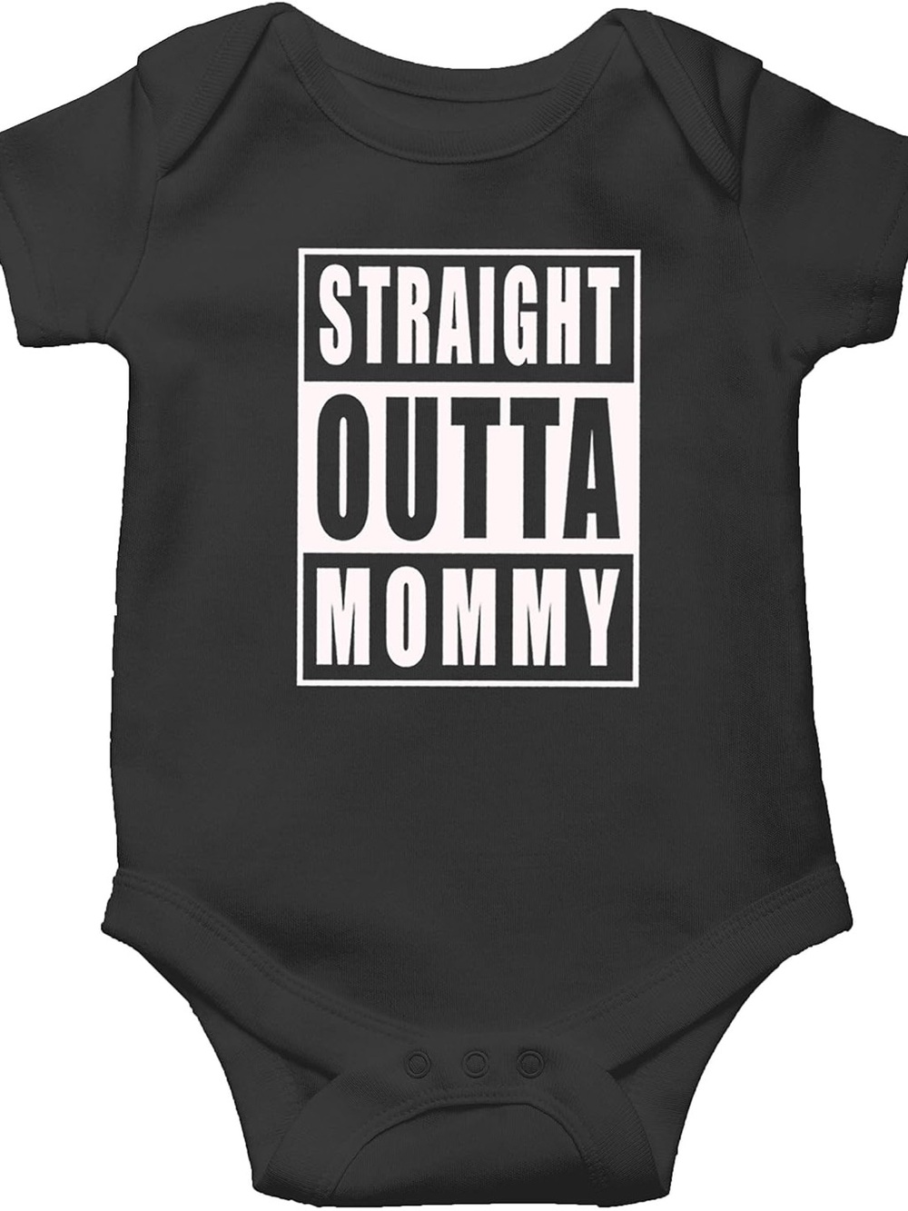 10/$15 Rabbit Skins "Straight Outta Mommy" Bodysuit Size Newborn